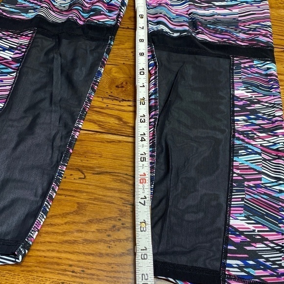 fabletics Zoe Black Digit mesh panel Leggings Sz M - Picture 5 of 7